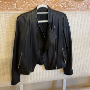 Theory leather jacket.